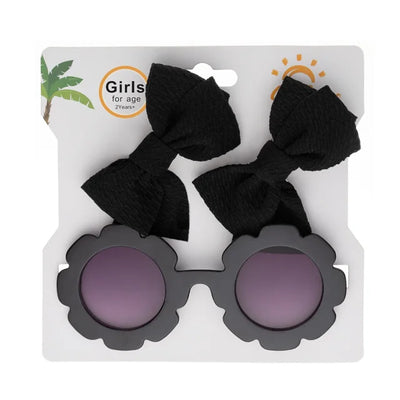 FLOWER Sunnies with Bowtie Hair Clips