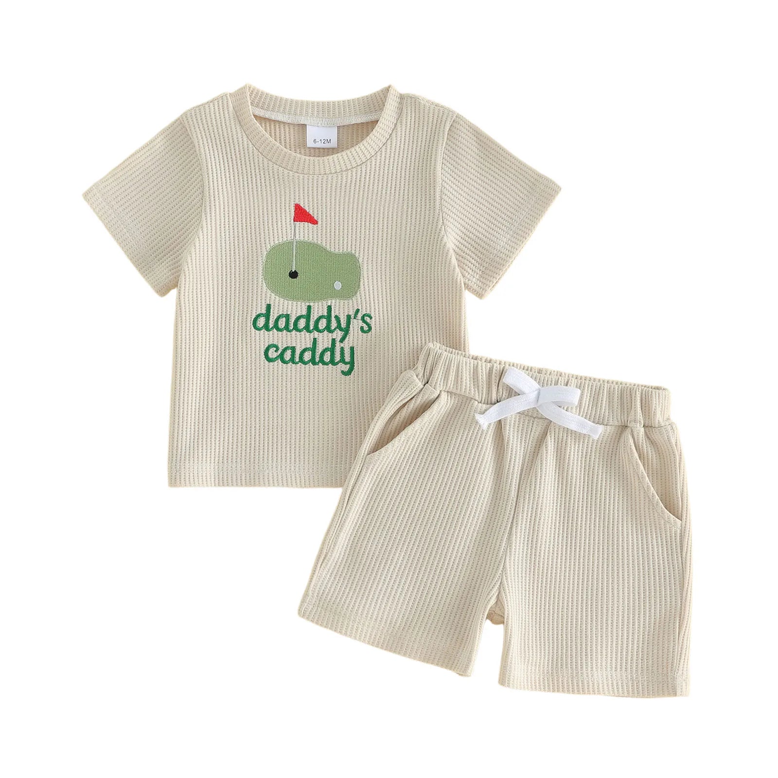 DADDY'S CADDY Waffle Knit Outfit