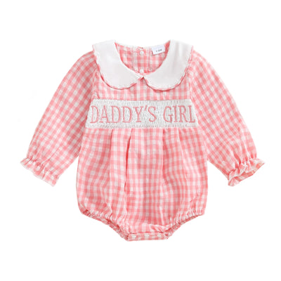 MAMA'S/DADDY'S Girl Collar Romper