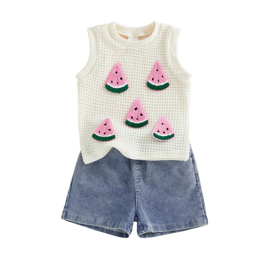 WATERMELON Waffle Knit Tank Top Outfit