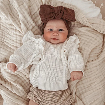 BELLA Ruffle Knitted Sweater