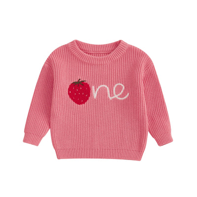 ONE Strawberry Knitted Sweater