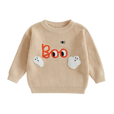 BOO Ghost Knitted Sweater