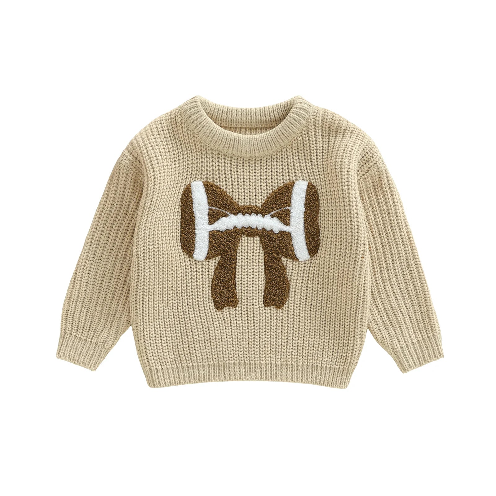 FOOTBALL BOW Knitted Sweater