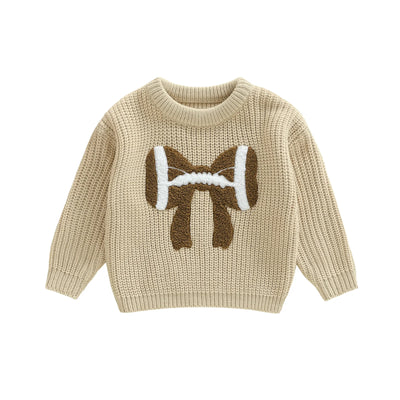 FOOTBALL BOW Knitted Sweater