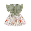 SPRING CHICK Ruffle Dress