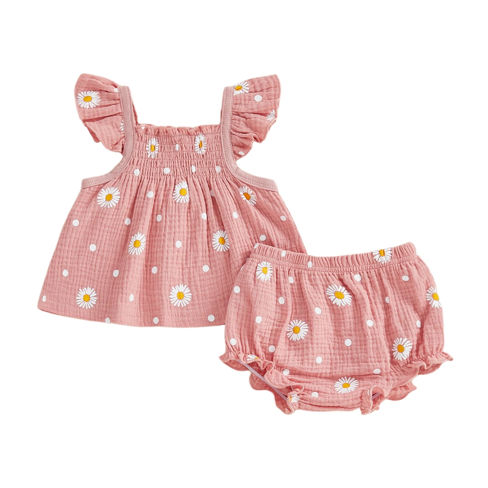 DAISY Smocked Ruffle Outfit