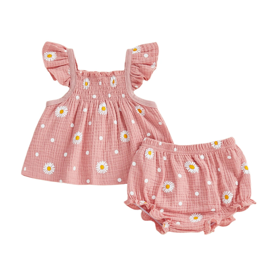 DAISY Smocked Ruffle Outfit
