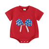 STARS & STRIPES Bowtie T-Shirt Onesie