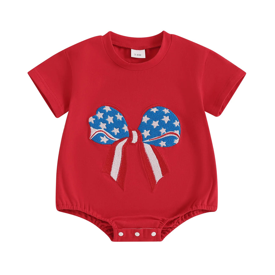STARS & STRIPES Bowtie T-Shirt Onesie