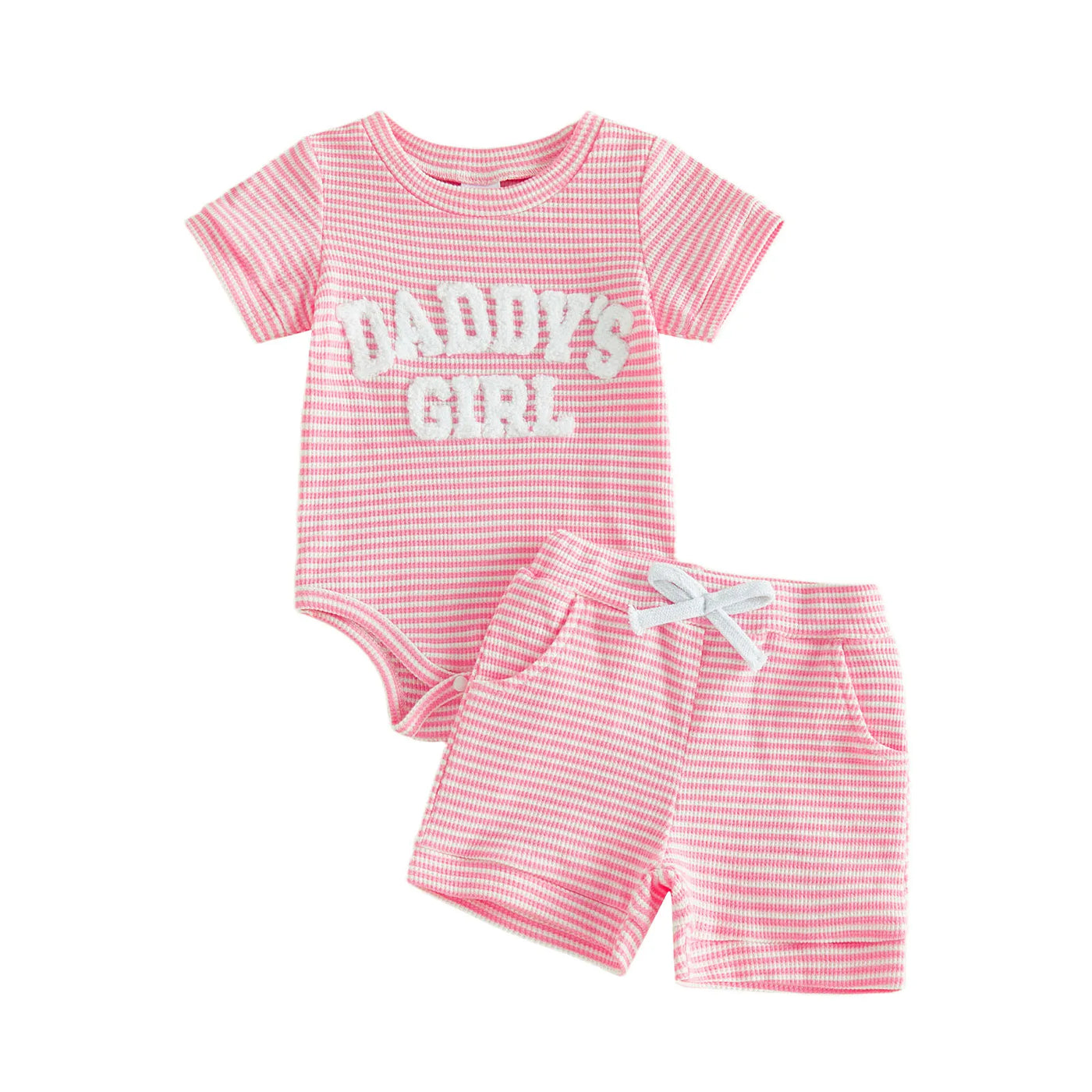 DADDY'S GIRL Striped Outfit