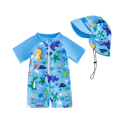 BEACH TIME Swimsuit with Sun Hat
