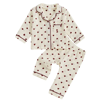 HEARTS Muslin Pyjamas