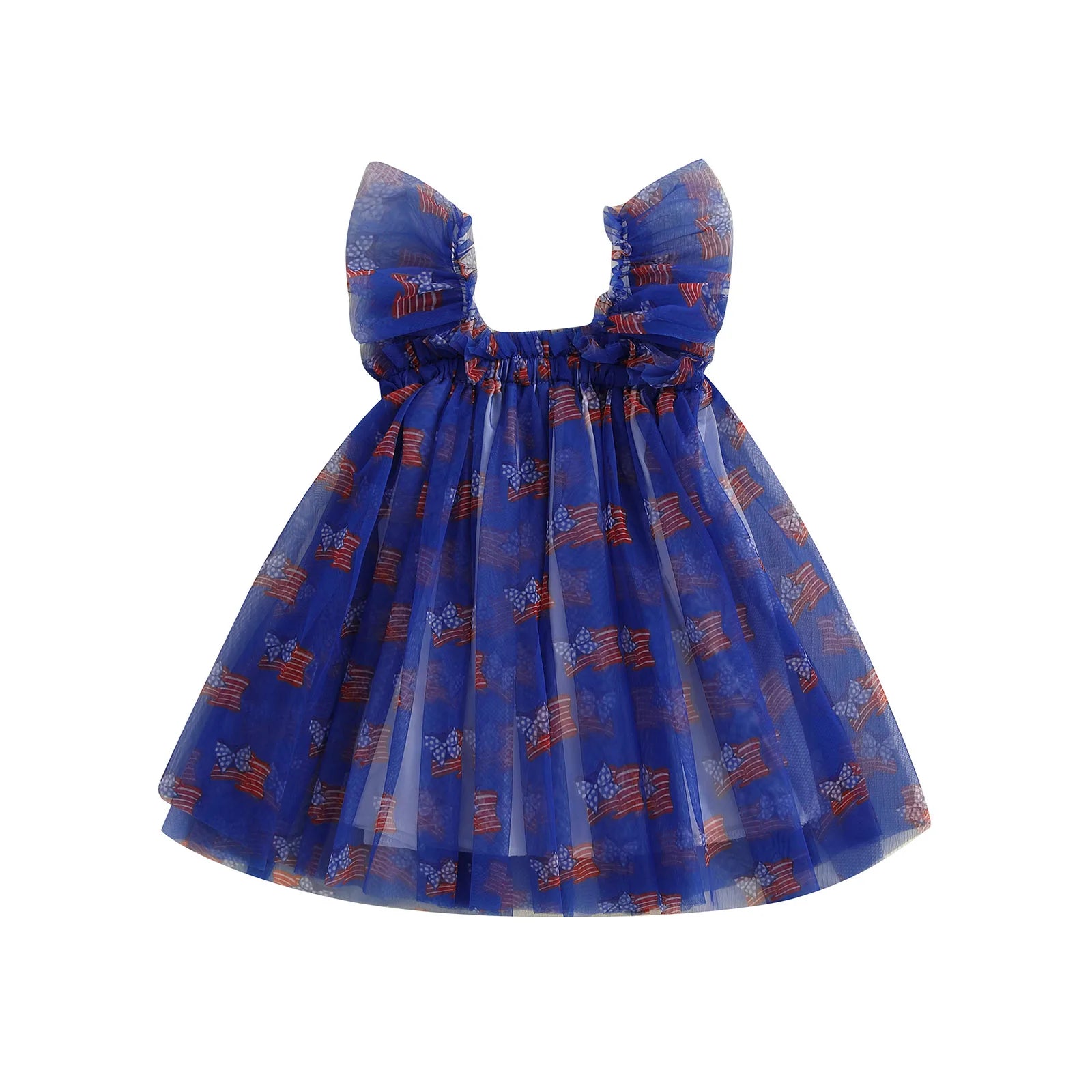 AMERICA Tulle Ruffle Dress