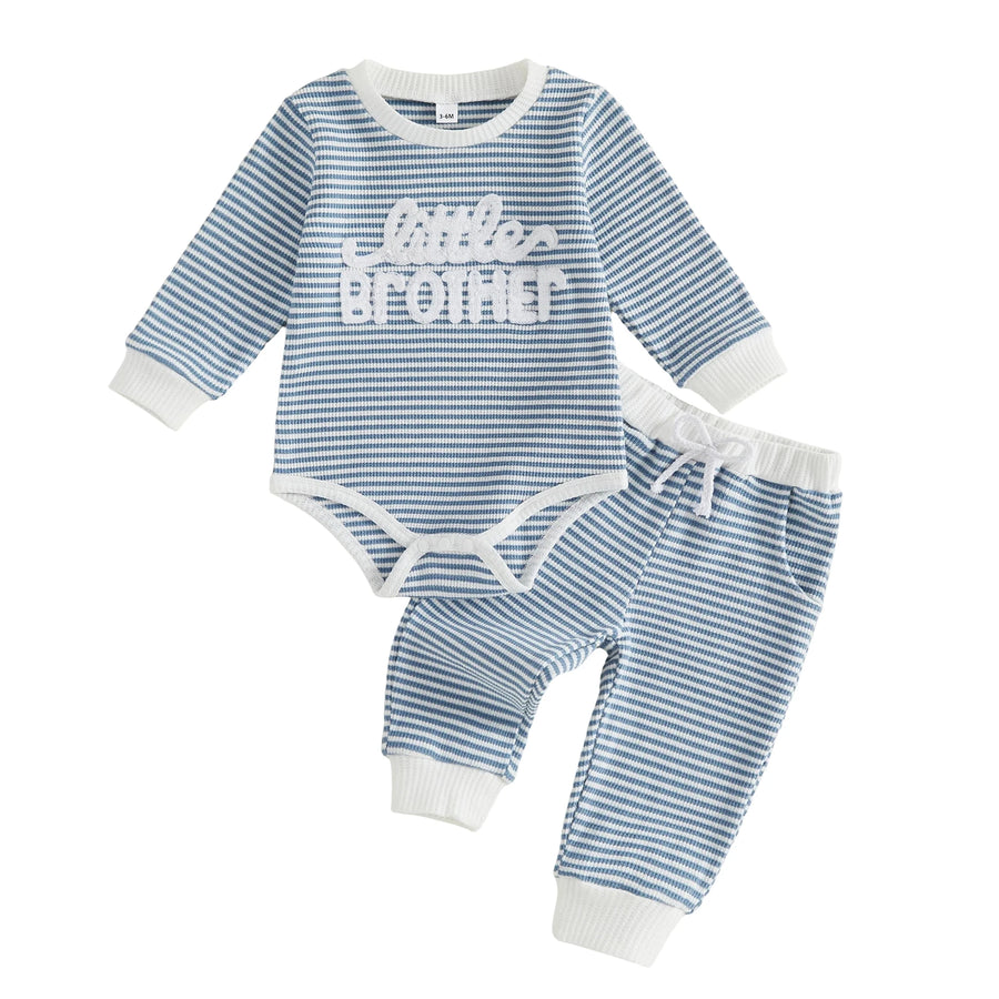 LITTLE SISTER Striped Joggers Outfit