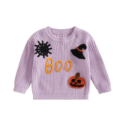 BOO Halloween Knitted Sweater