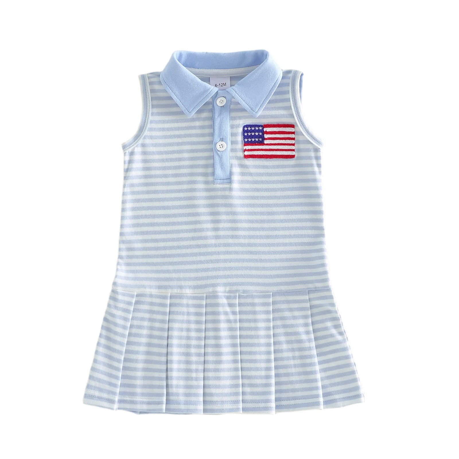 USA Striped Polo Dress
