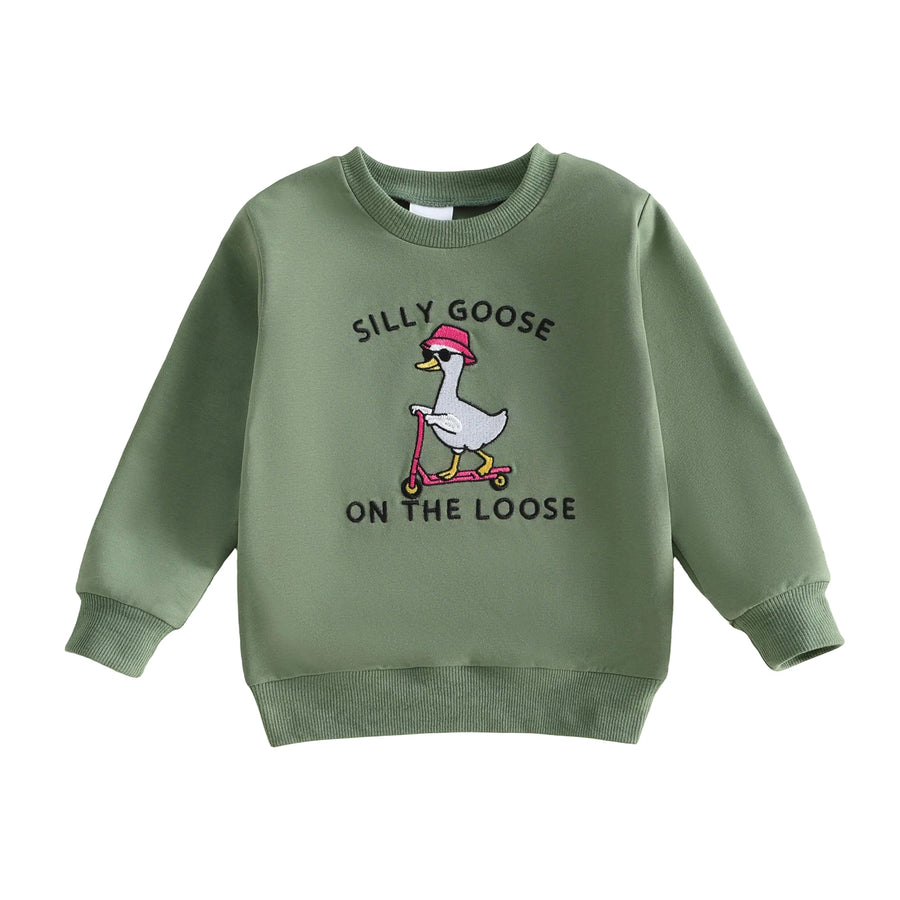 SILLY GOOSE ON THE LOOSE Sweatshirt