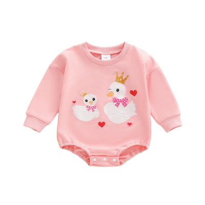 DUCKY PRINCESS Long-Sleeve Onesie