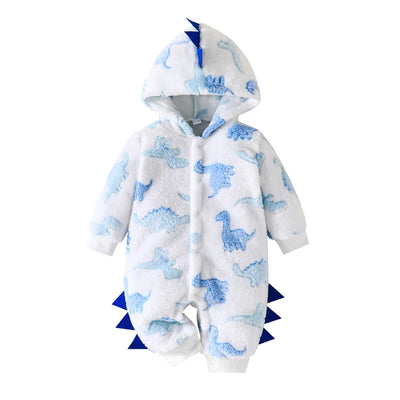 DINOSAUR Plush Hoody Jumpsuit