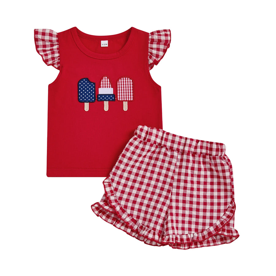 POPSICLE USA Checkered Outfit