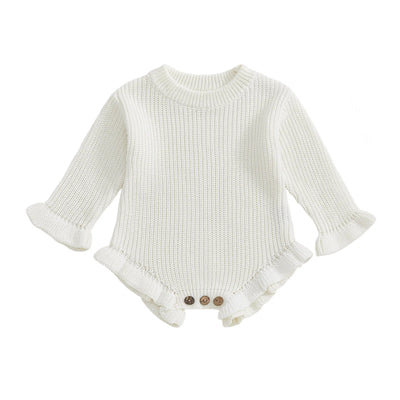 JANIE Knitted Ruffle Romper