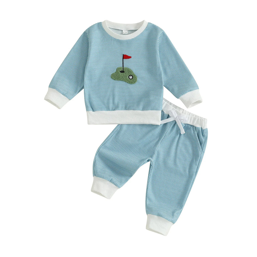 GOLFING BUDDY Waffle Knit Outfit