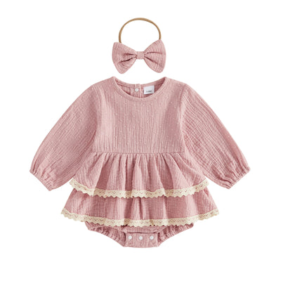 MADDIE Layered Romper Dress
