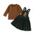 CHRISTMAS CUTIE Corduroy Overall Dress