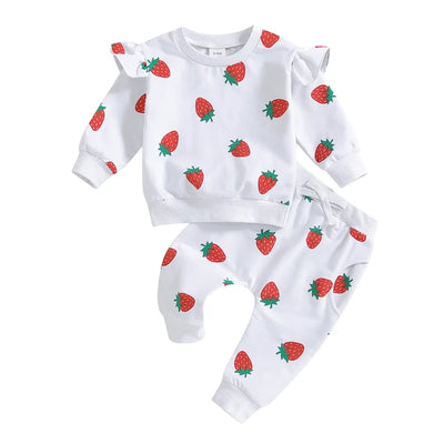 STRAWBERRIES Ruffle Outfit