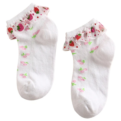 STRAWBERRY Ruffle Socks