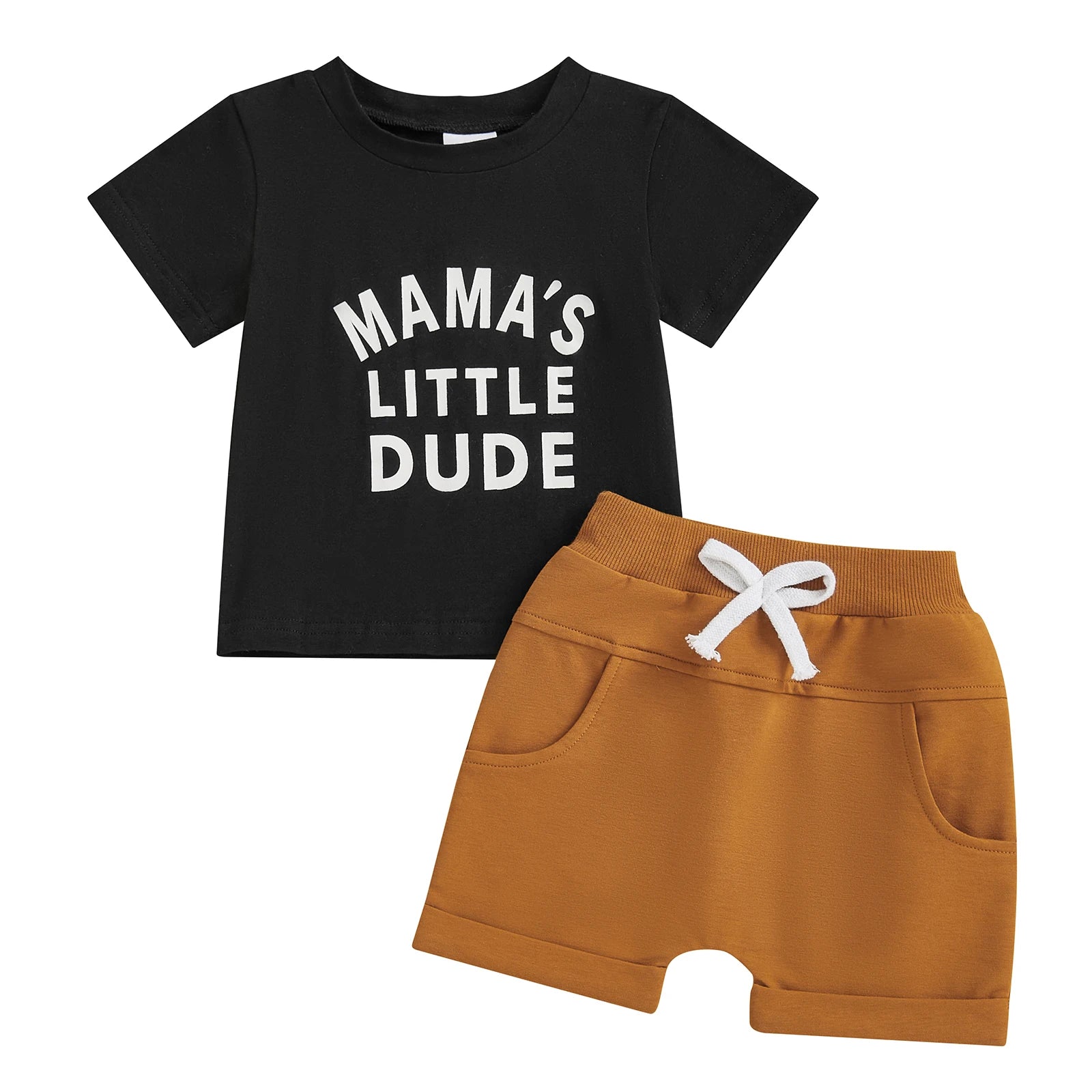 MAMA'S/DAD'S LITTLE DUDE Summer Outfit