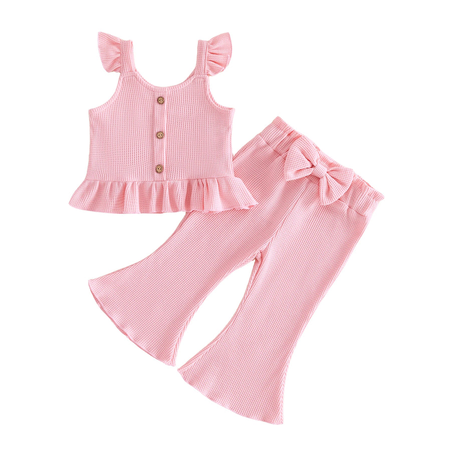 CHLOE Waffle Knit Ruffle Outfit