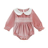 ELLE Velvet Collar Romper