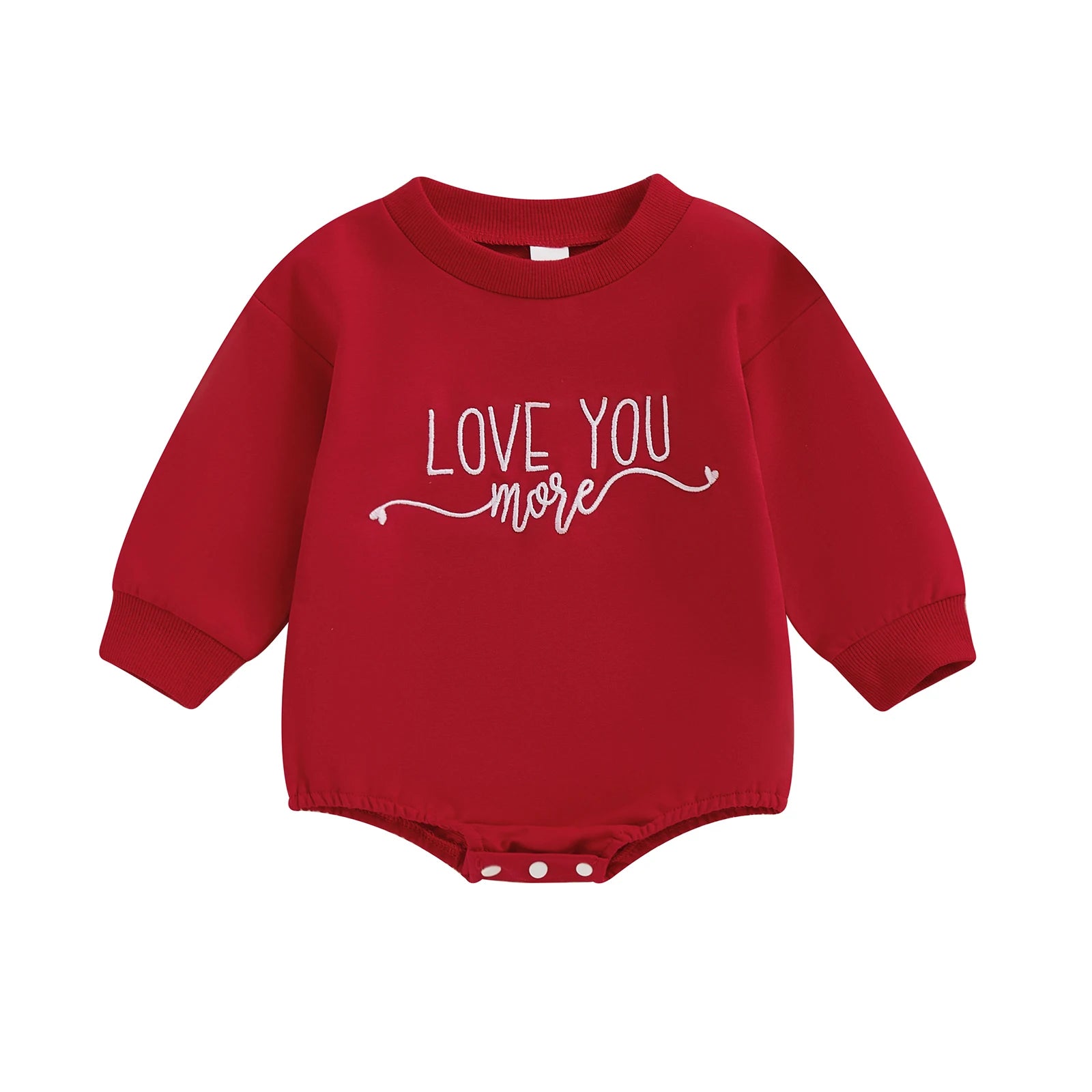 LOVE YOU MORE Long-Sleeve Onesie