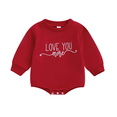 LOVE YOU MORE Long-Sleeve Onesie