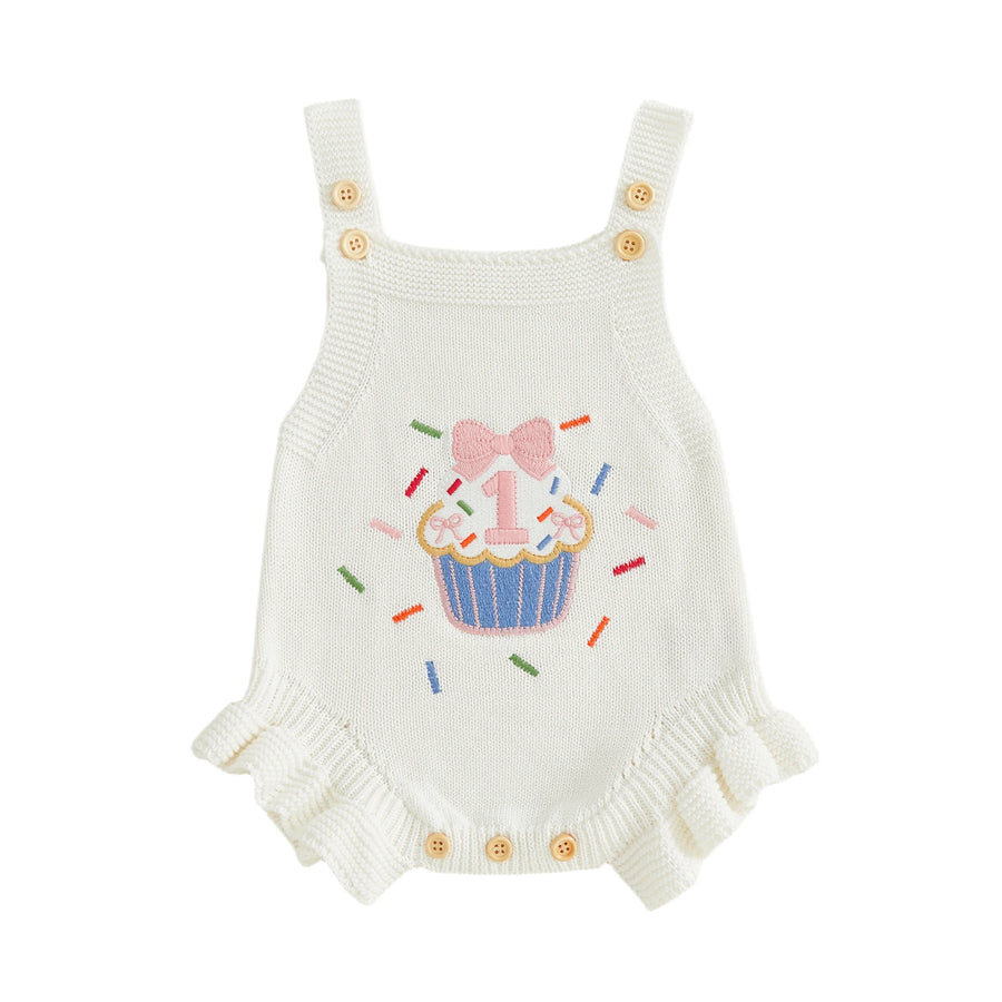 ONE Cupcake Knitted Romper
