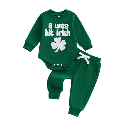 A WEE BIT IRISH Waffle Knit Outfit