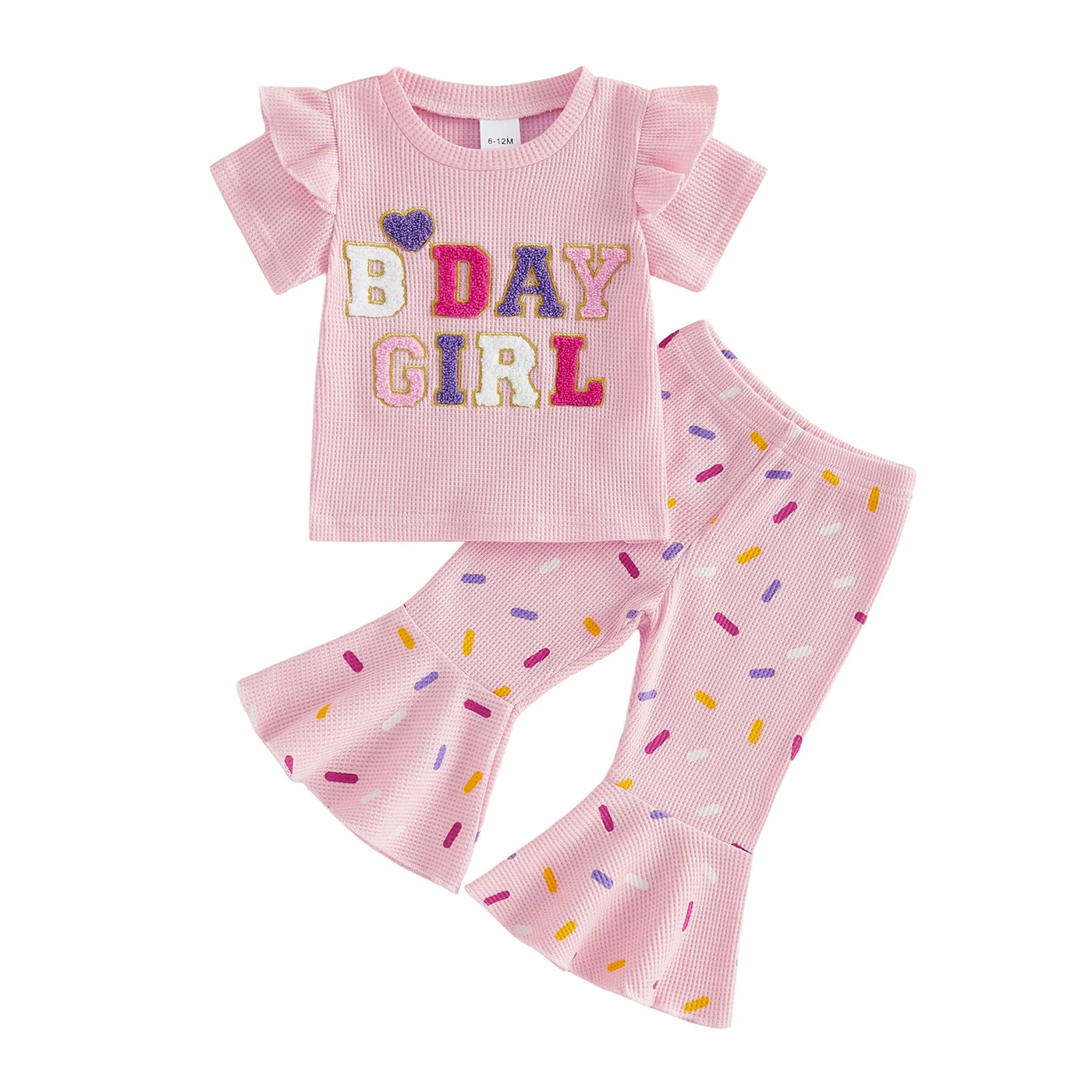BDAY GIRL Bellbottom Confetti Outfit
