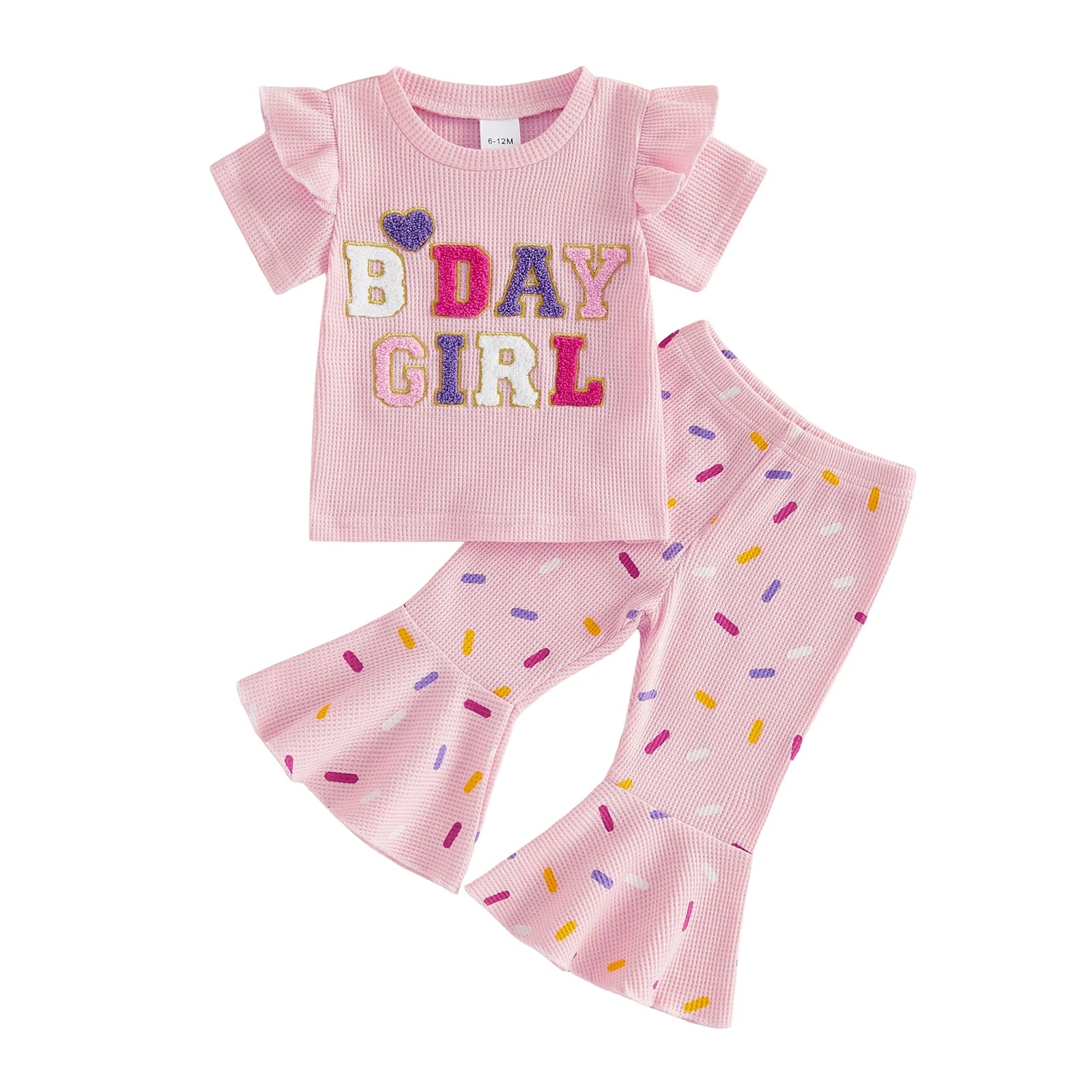 BDAY GIRL Bellbottom Confetti Outfit