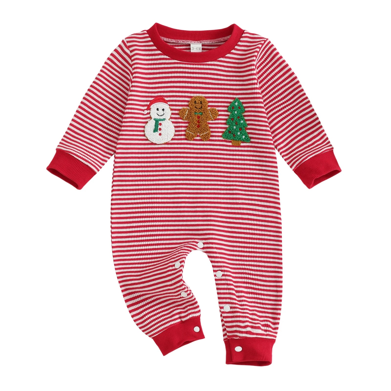 SANTA & RUDOLPH Striped Jumpsuit