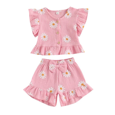 DAISIES Ruffle Bowtie Outfit