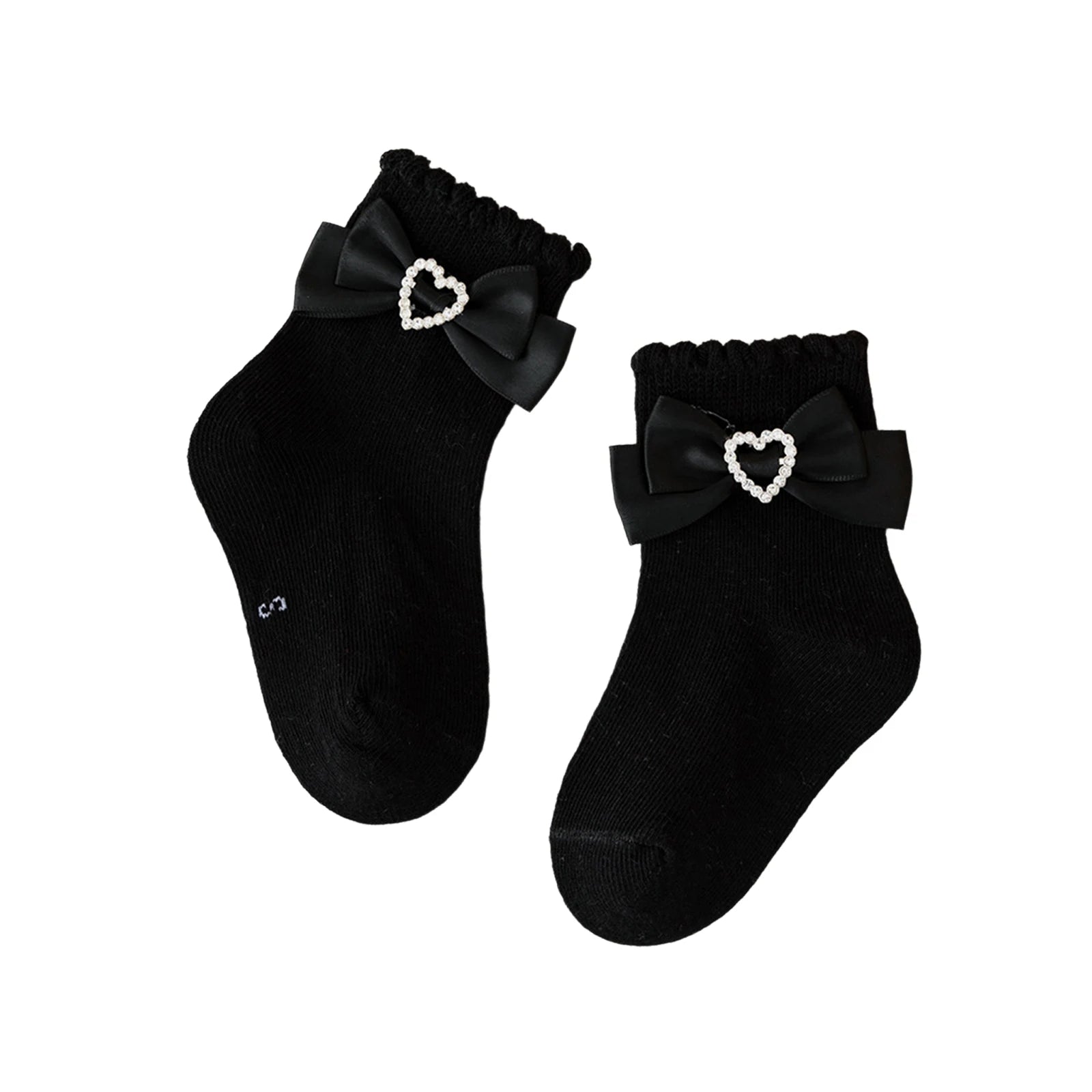 SPARKLING HEART Bowtie Socks
