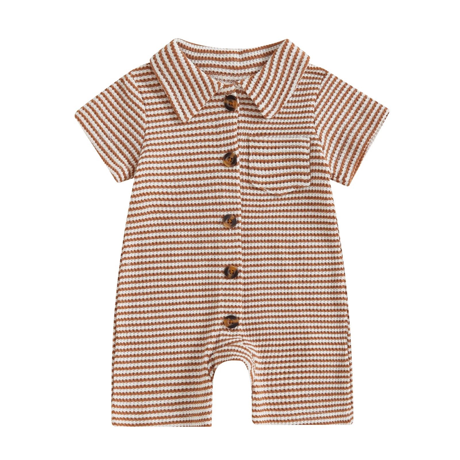 ROBIN Striped Button Romper