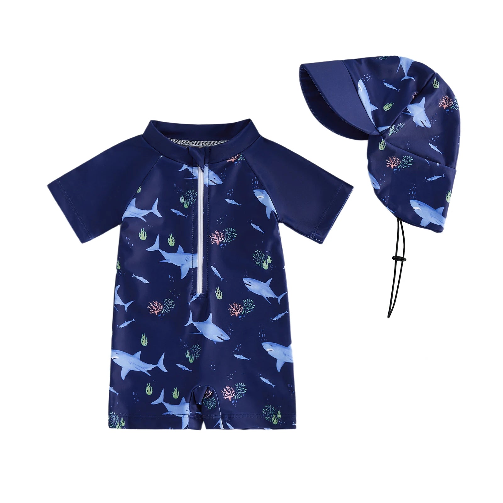 BEACH TIME Swimsuit with Sun Hat