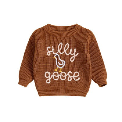SILLY GOOSE Knitted Sweater