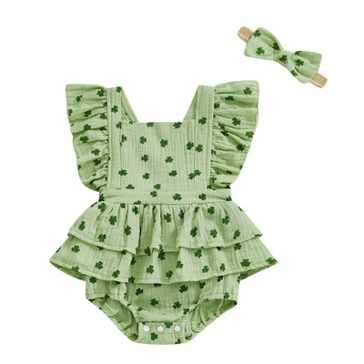 CLOVER Ruffle Romper