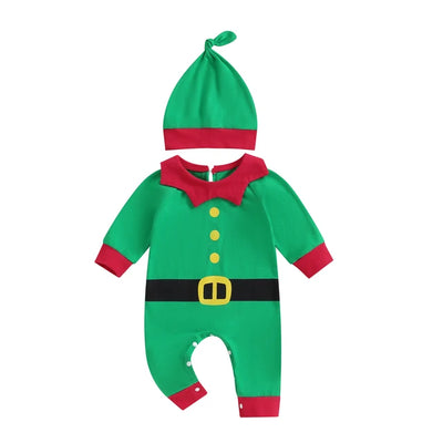 SANTA/ELF Jumpsuit with Beanie