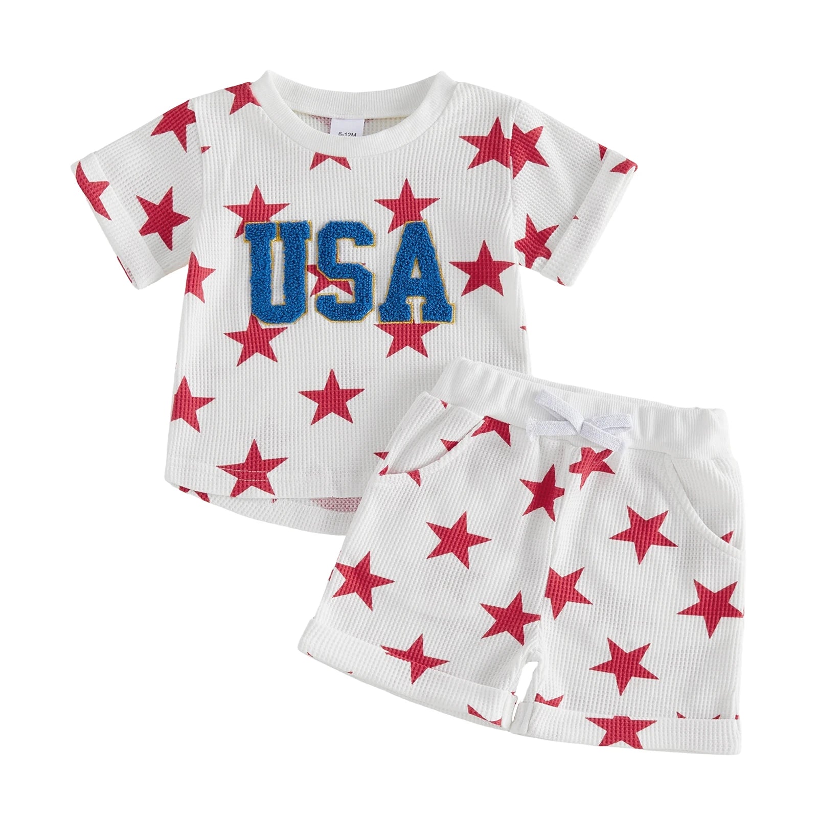 USA STAR White Summer Outfit