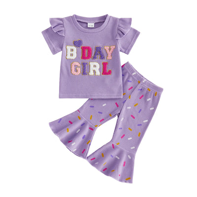 BDAY GIRL Bellbottom Confetti Outfit